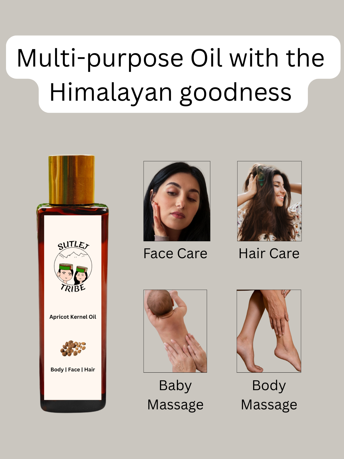 Apricot Oil uses for face, hair, baby, and body care.