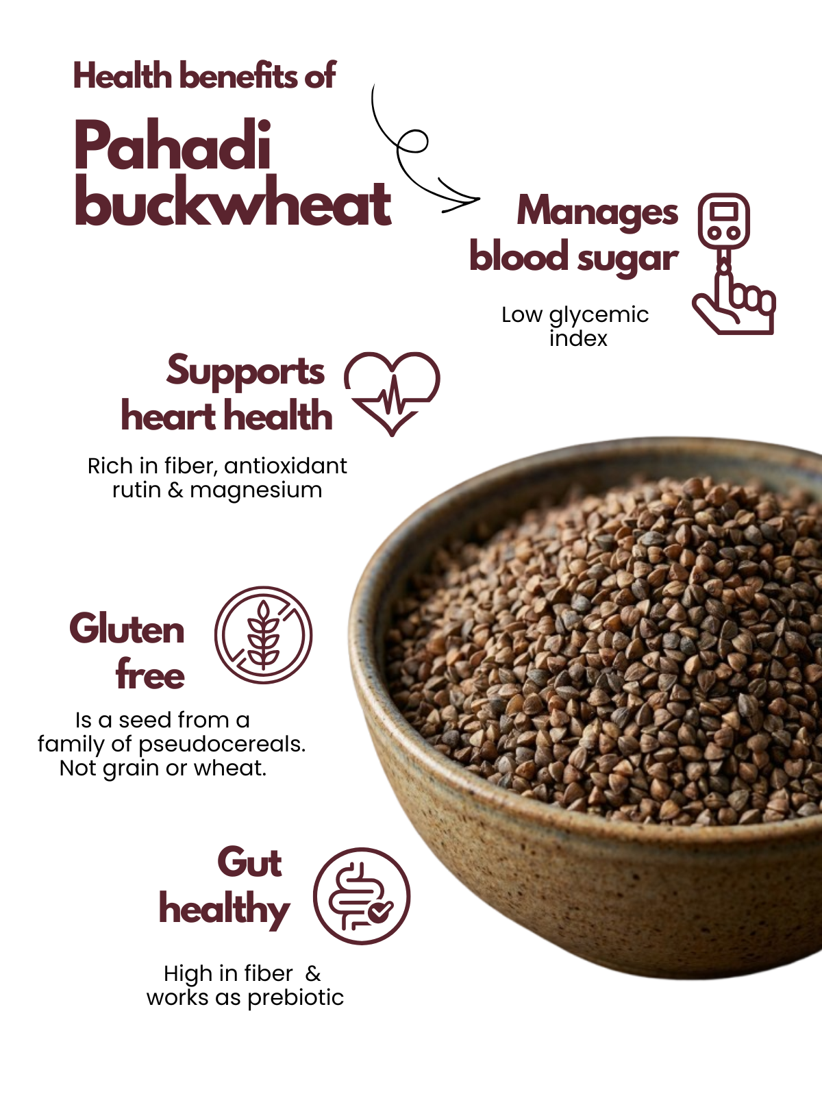 Organic Buckwheat Flour | Gluten-Free | Stone Grounded | Pahadi Buckwheat
