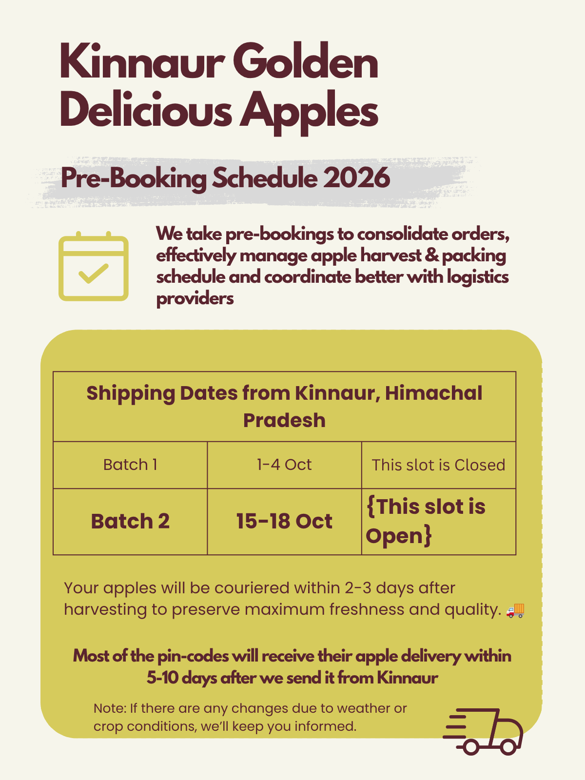 Kinnaur Golden Delicious Apples | Hand-Sorted [Pre-Book Now]