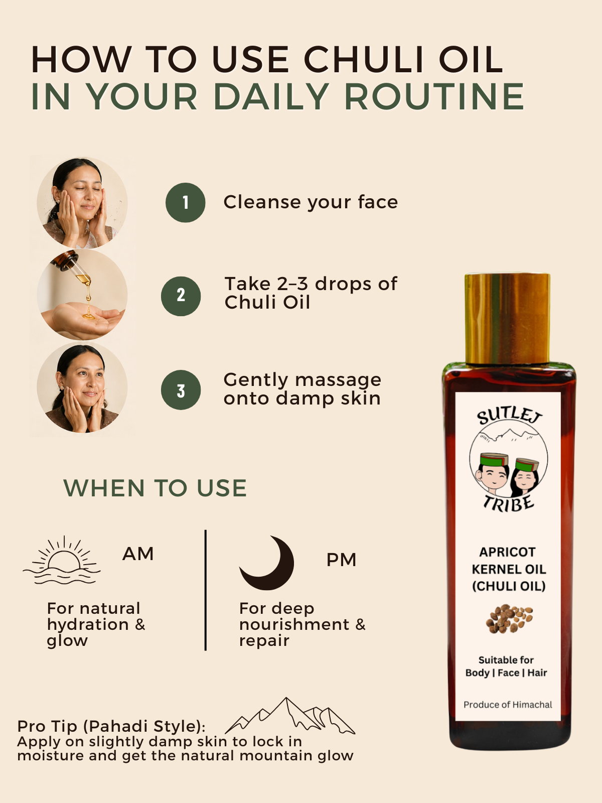 how to use gutti oil for face 